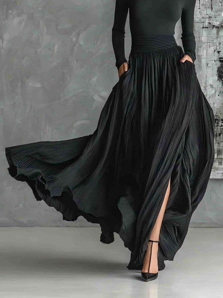 High Neck Long Sleeve Elegant Top