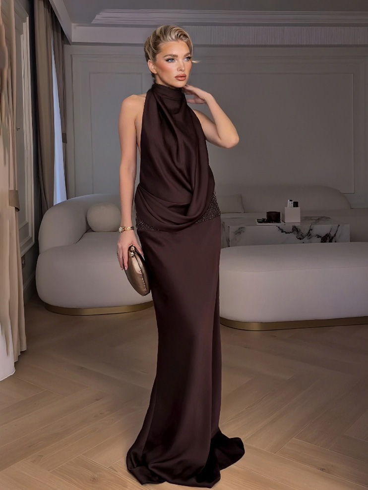 Halter Elegant Maxi Dress
