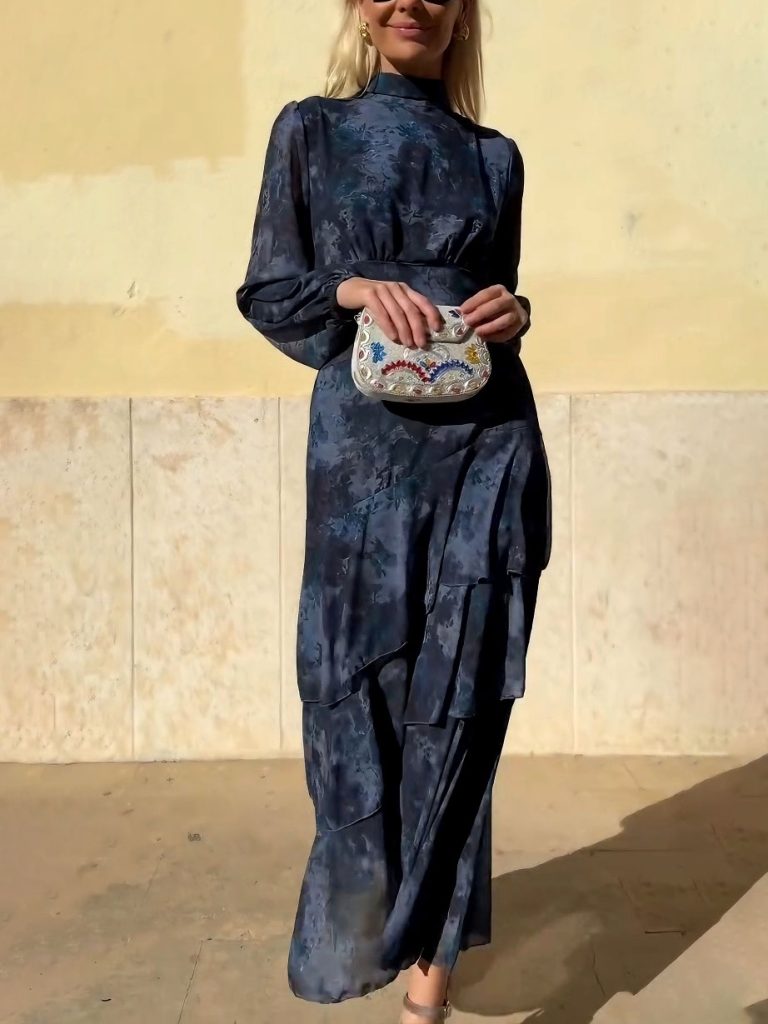 Printed Floral Maxi Dress