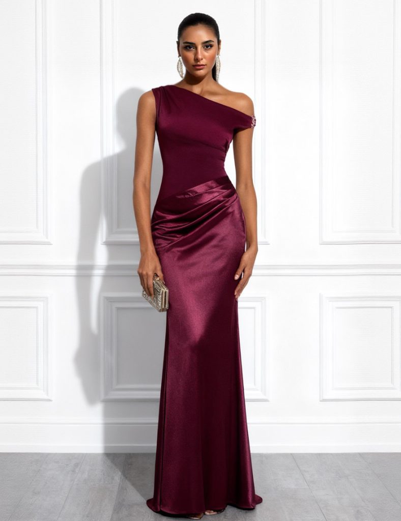 Satin Elegant Maxi Dress