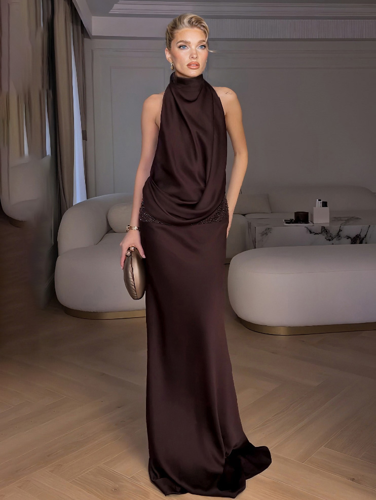 Halter Elegant Maxi Dress