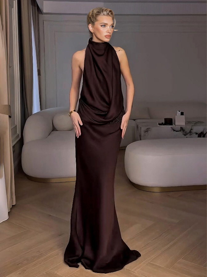 Halter Elegant Maxi Dress
