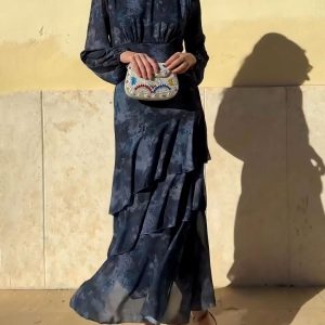 Printed Floral Maxi Dress