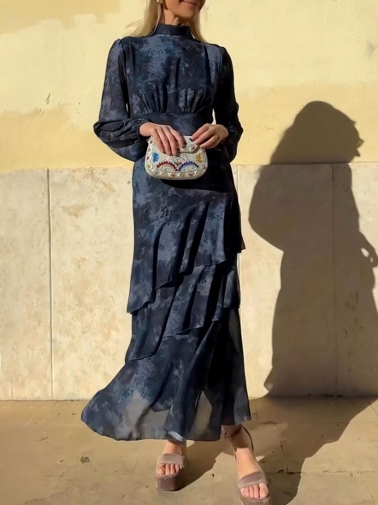 Printed Floral Maxi Dress