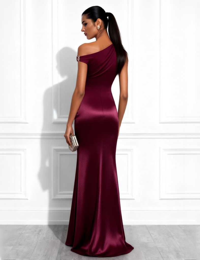 Satin Elegant Maxi Dress