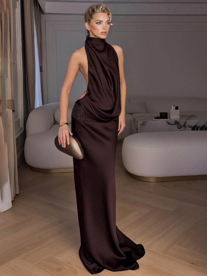 Halter Elegant Maxi Dress